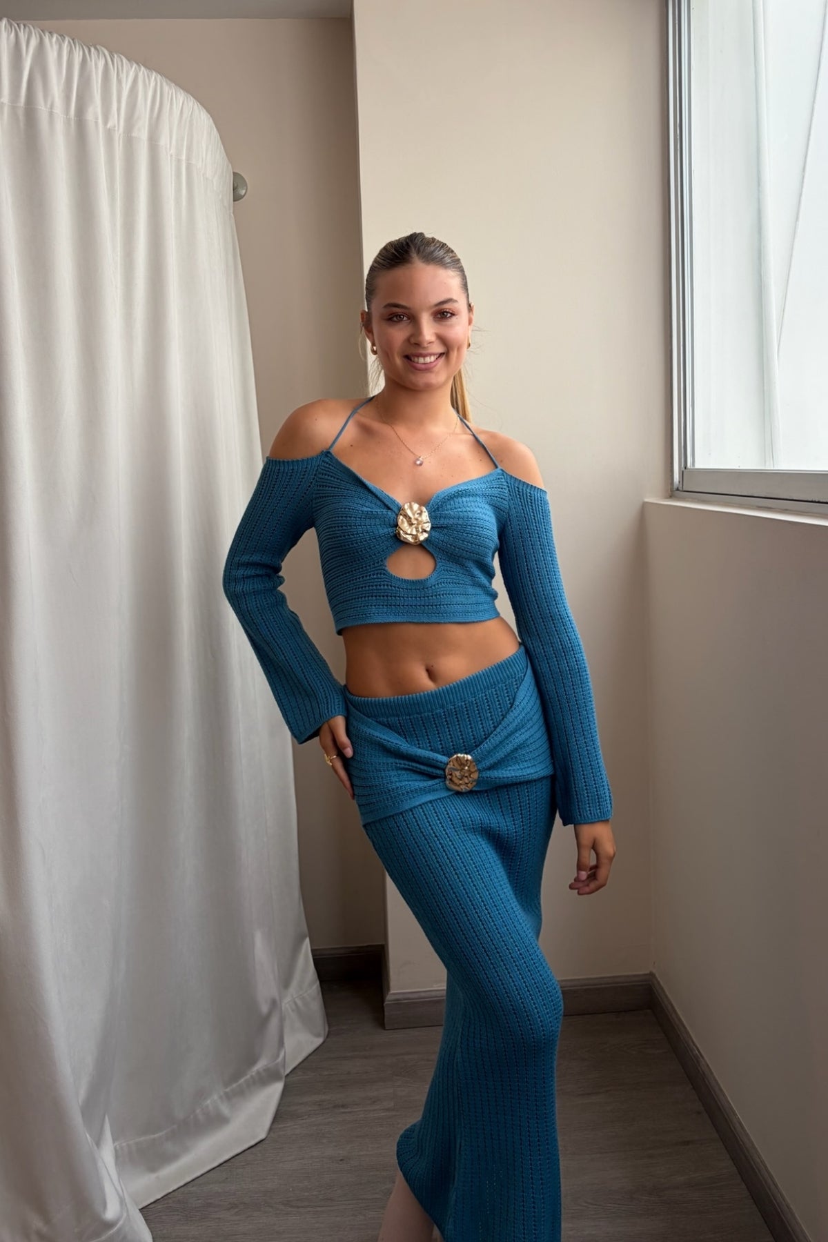 Amarea Set in Teal Blue