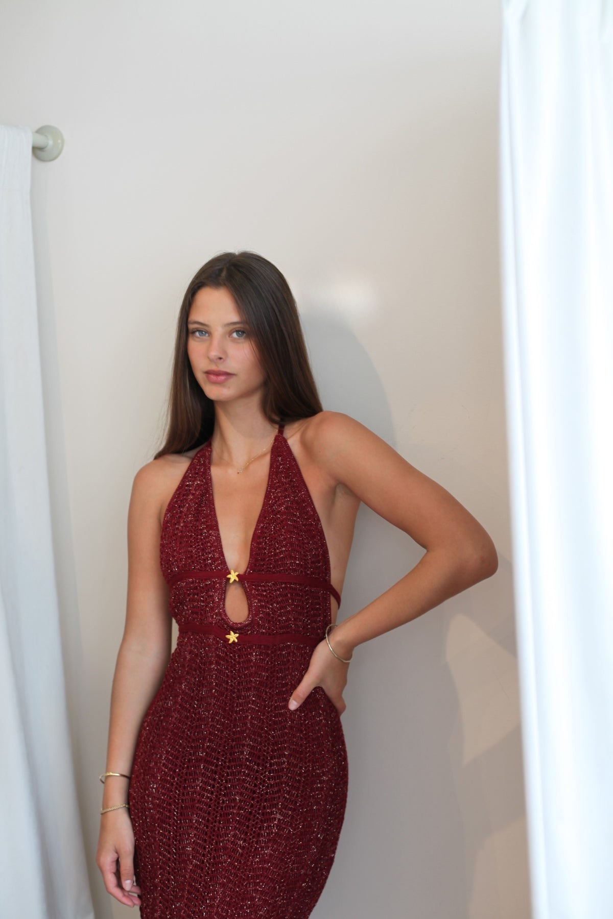 Vera Dress Full Merlot